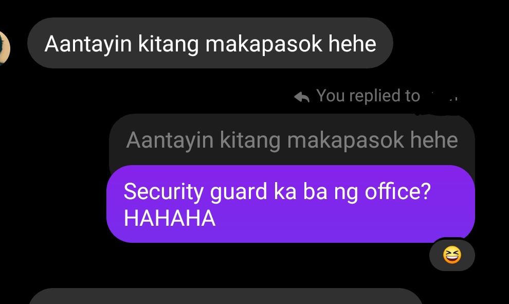 renceemartinez's tweet photo. When someone is being sweet, and I was just being myself HAHAHUHU https://t.co/t4BxBvTi5q