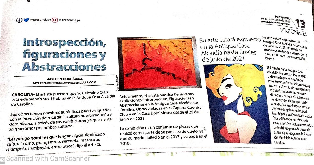 juniorestereo's tweet photo. Gracias periódico Presencia de Carolina. https://t.co/AS0vqnCzFu