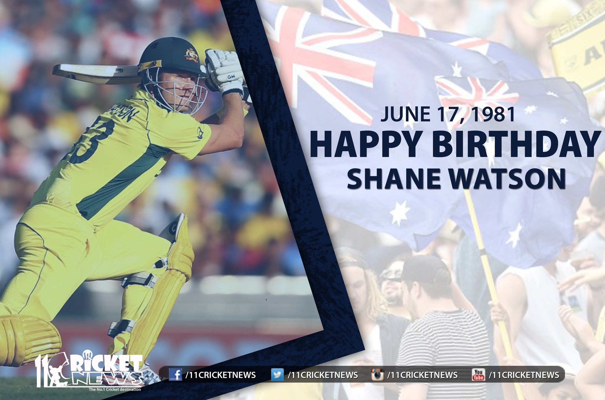 Happy Birthday \"Shane Watson\" He turns 40 today 