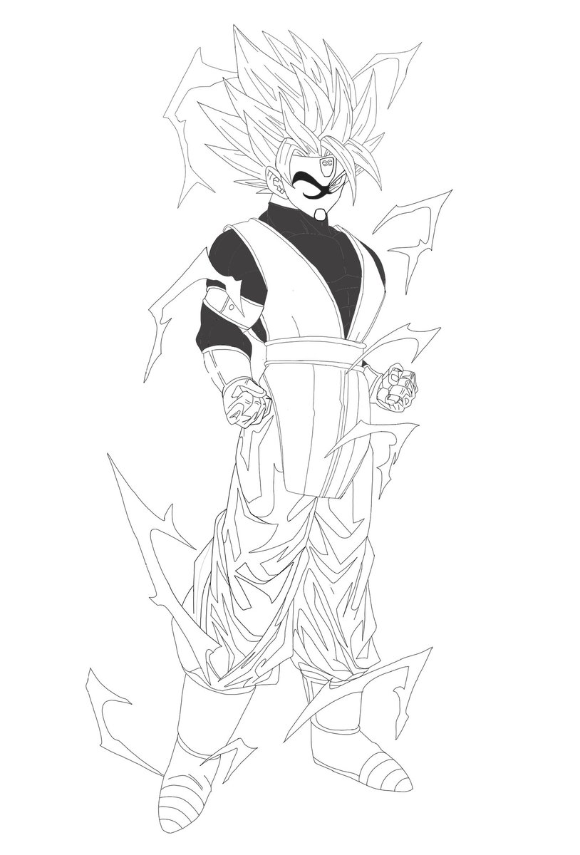 ドラゴンボールヒーローズ #ドラゴンボールイラスト #ゴクウブラック