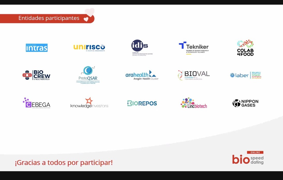 idis_research's tweet photo. Ya estamos en el IX INTER #BioSpeed Dating Online! ❤️
#Biotecnología #Networking
@Xunta @axenciaGAIN @BiogaGalicia https://t.co/Hub1BeDa5O