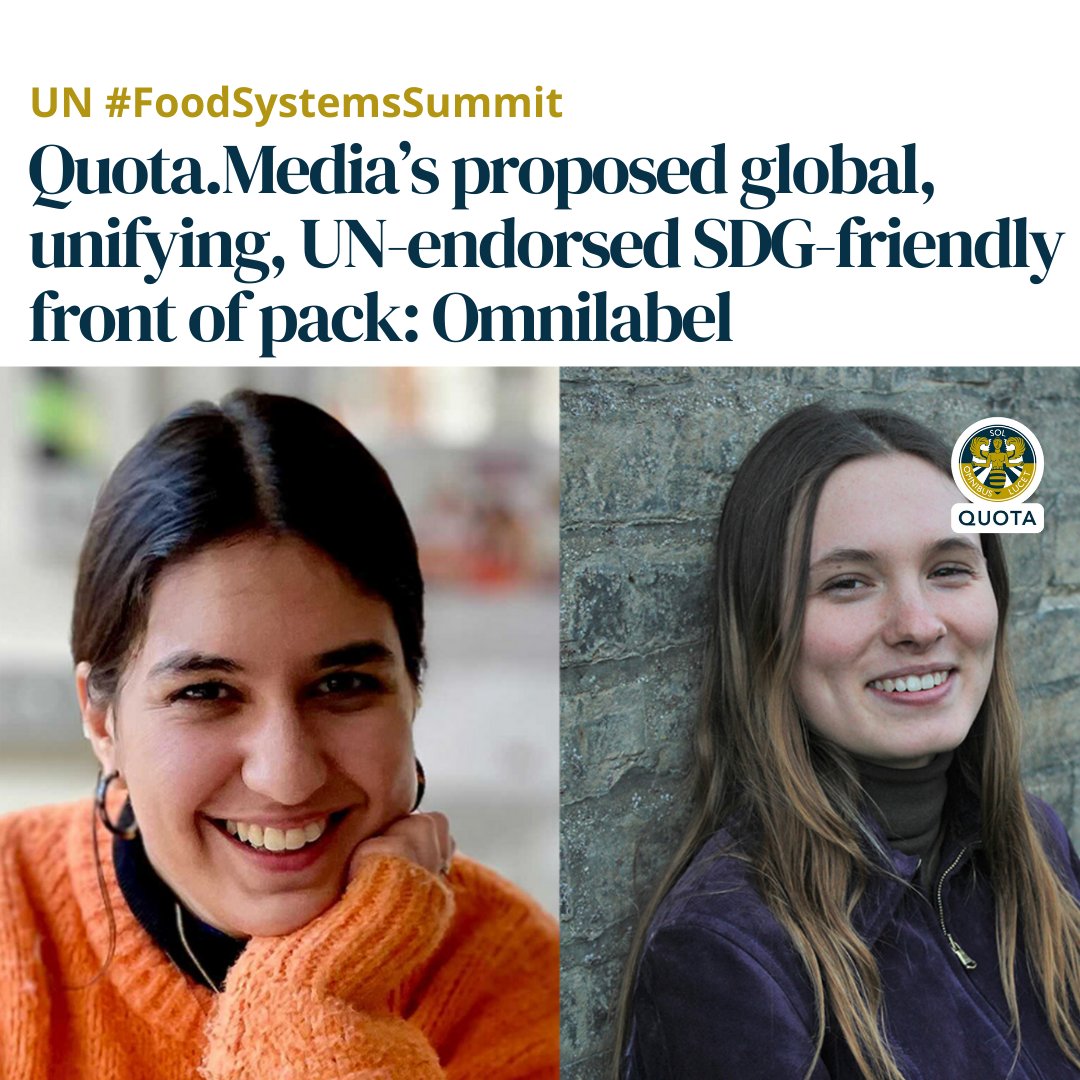 GlobalQuota's tweet photo. NOW is the time for an #omnilabel rating food against all #humanrights.
The young entrepreneurs behind the #Foodsteps carbon calculator for food businesses back our proposal to the #UN #FoodSystemsSummit. Do you?
Full story: https://t.co/ptBWEQfFOK
@foodstepsCO2 @FoodSystems https://t.co/fH5XNNG0lx