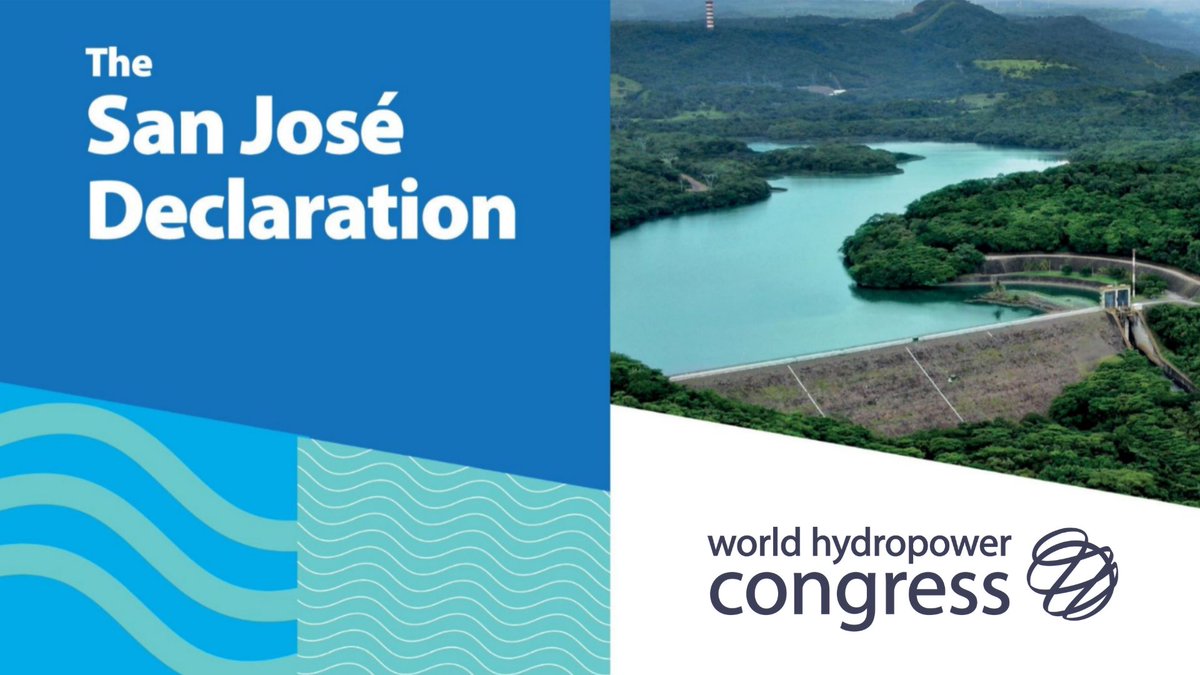 iha_org's tweet photo. 🌎Contribute to the San José Declaration on Sustainable Hydropower's public consultation.
The declaration, to be issued at this year's #WorldHydroCongress will express the future cornerstone role that hydropower will play in the energy transition.
🖱️ https://t.co/xhSidMGs2K https://t.co/1evNpdnW0X