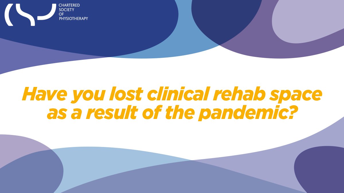 REMINDER: We want to hear from you if you have lost clinical rehab space as a result of the pandemic. Filling in our survey will help us gather information on the scale of the problem, and will help us continue to raise the issue nationally: surveymonkey.co.uk/r/HLRRFS7