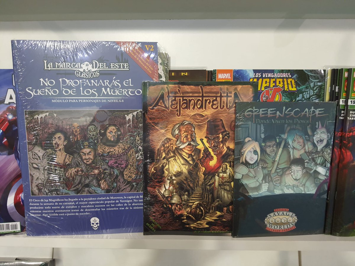 NamekJuegos's tweet photo. Nos llega rol fresco: Las novedades de @HTPublishers y @cuartitoroles con Greenscape: Donde viven los Dioses. Además de #Alejandretta de @jchsombra y @LaMarcadelEste #Noperturbarás... Traemos rol de humor con #Jetas, #EspañaCanibal #GuardianesdePandemonio y #DespuésdeOctubre https://t.co/LFj6BGWxSm