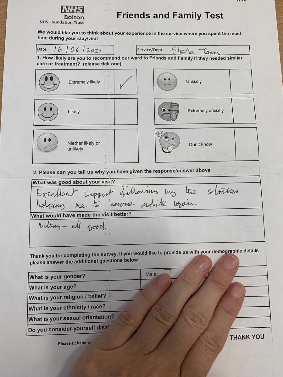 melcharmerOT's tweet photo. Hereโs some lovely patient feedback Iโve received over the last month. Itโs great to hear positive feedback from our stroke survivors and their families.
๐๐ผ๐@boltonnhsft @GMISDN #boltonstroketherapy #boltonAHPs https://t.co/yPyryOt8Rt