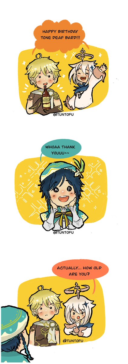 tuntofu's tweet photo. venti is old enough to be drunk lol
.
.
#GenshinImpact #venti https://t.co/7CTXHolN9r