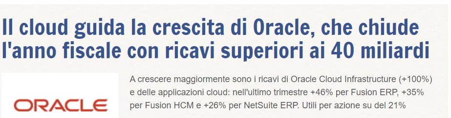 Oracle Italia tweet media