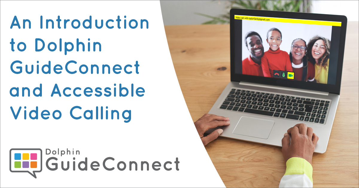 yourdolphin's tweet photo. Do you work or volunteer at a #SightLoss Society? Join our free webinar – An introduction to GuideConnect and Accessible Video Calling – to discover how it can help your clients stay independent, entertained &amp; connected with loved ones. https://t.co/wP2iUZZaWw #AssistiveTech https://t.co/6hNzQQXZ8K