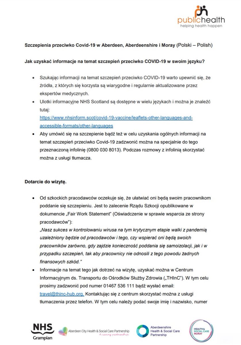 HSCAberdeen's tweet photo. Information on the Covid-19 vaccine is available in different languages 💉 

 To access other versions including Lithuanian, Russian &amp; Romanian, please click here - https://t.co/NbCyJteiDF 

@NHSGrampian https://t.co/KsnF18heNy