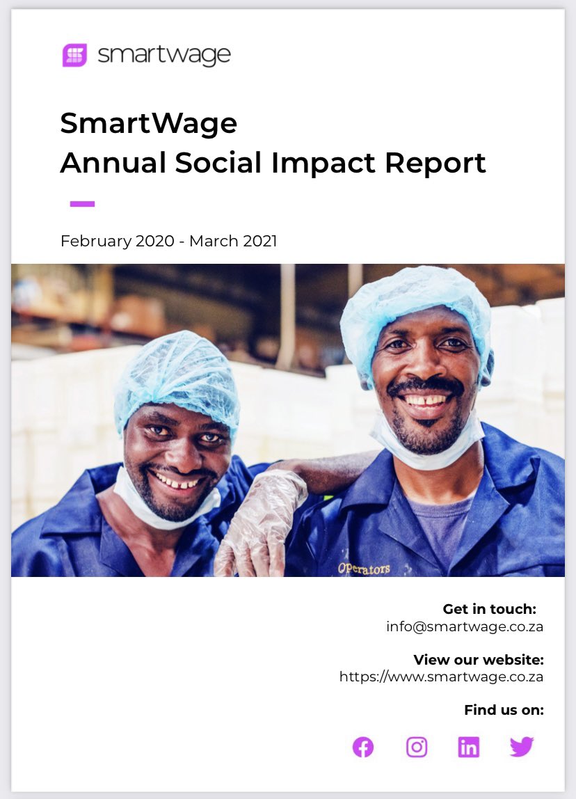 Simon_R_Ellis's tweet image. Today we released our Annual Social Impact Report!

This report measures and articulates the difference SmartWage is making on both employers and employees. 

View the full report here: bit.ly/3q216gj