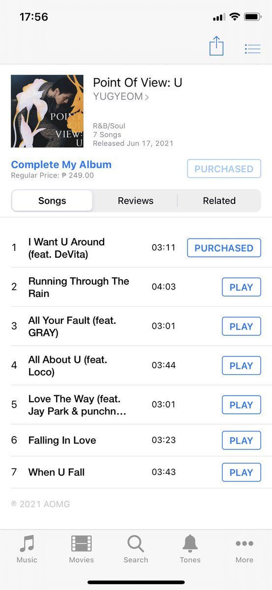 iGOT7PHTREND's tweet photo. I just purchased the album & had a listen, I can say that this is another NO SKIP album.
#PointOfView_U & All Your Fault is now available on iTunes at P45 only
#AllYourFault_Yugyeom
@yugyeom @GOT7Official
Link: Point Of View: U by YUGYEOM https://t.co/0KEjur4lPH https://t.co/3WUwkWpWtd