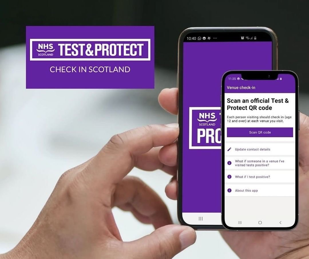 Please make sure to download and use the Check In Scotland app.   

 The Check In Scotland app allows Test and Protect contact tracers to get in touch if there are cases linked to a venue you have visited.  

 Find out more here- bit.ly/CheckInScotland