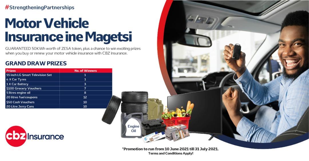 263Chat's tweet photo. Exciting news Partners!!
Guaranteed 50KWH worth of ZESA token, plus a chance to win exciting prizes when you buy or renew your motor vehicle insurance with #CBZInsurance.
#CBZMotorInsurance
#CBZCares
@CBZHoldings https://t.co/0GJrxhvx7k