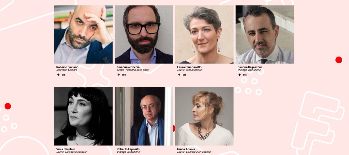 A Roma c'è la Festa della #Filosofia e il #18giugno si parla di "Ermeneutica del desiderio" con Roberto Esposito ("Istituzione" mulino.it/isbn/978881529…),
@RobertoSaviano, Emanuele Coccia, <a href="/CampanelloLaura/">Laura Campanello</a>, <a href="/simorega/">Simone Regazzoni</a>, <a href="/ViolaCarofalo/">Viola Carofalo</a>, <a href="/GiuliaAnania/">Giulia Anania</a>.
 
Info: festafilosofia.tlon.it/18-giugno-erme…