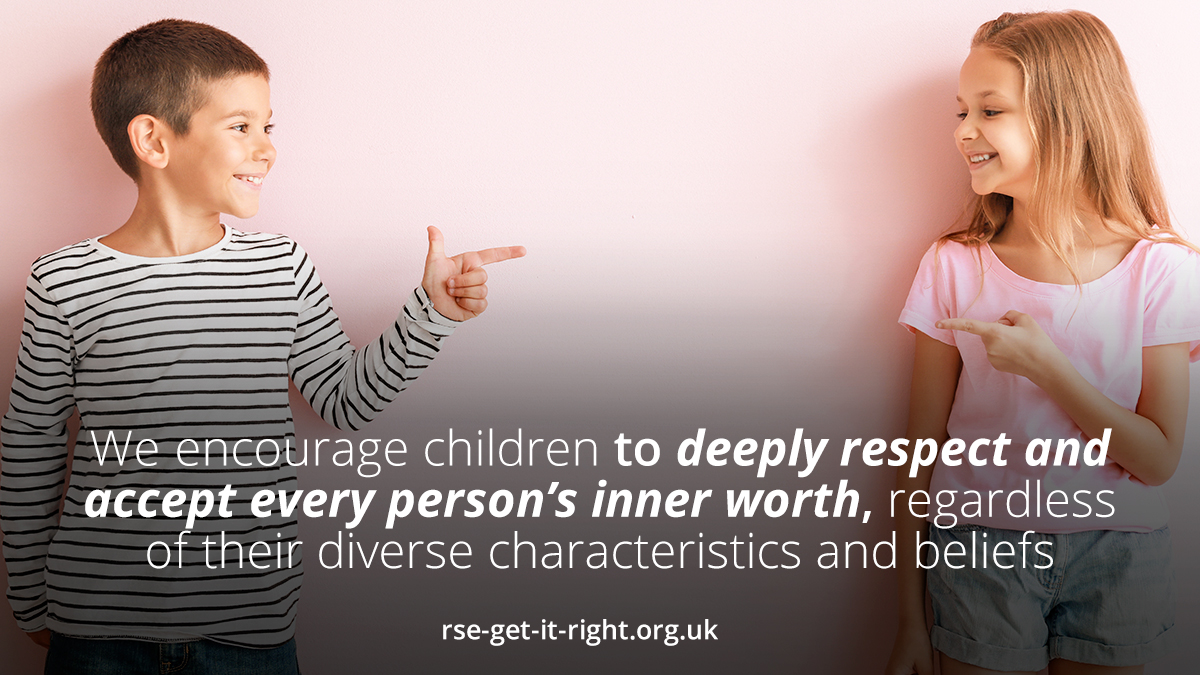 RSEgir's tweet photo. One week to #RSEday! Healthy relationships should strive to go beyond tolerance. Children should be taught to deeply respect and accept every person’s inner worth, regardless of whether they agree with them or not. https://t.co/Hu9AdCGG07 #RSE #TeachingRSE #values https://t.co/UIfnlIMqhE
