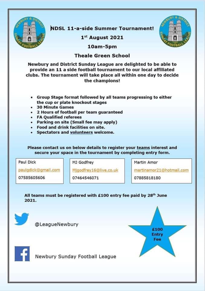 Newbury Sunday leagues tournament! Currently open to just affiliated Newbury Sunday league teams, this may open up in the comings weeks. Please message us to get an interest early! #summertournament #newburysundayleague #sundayleague