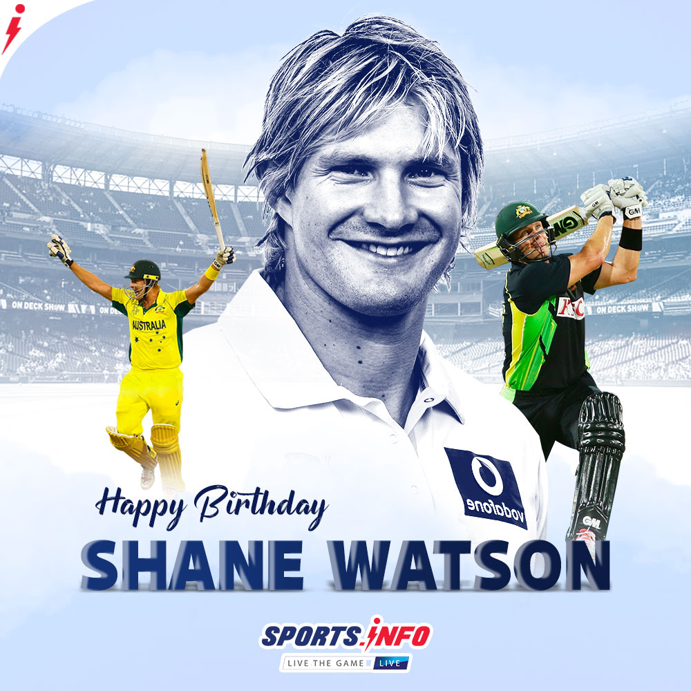Wishing Shane Watson, a very happy birthday.     