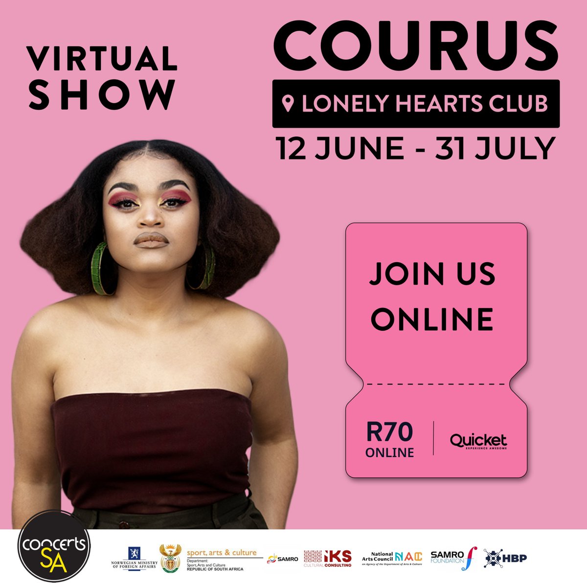 courusofficial's tweet photo. π¨ WE'VE DECIDED TO EXTEND THE SHOW π¨
This means that the show is still available to buy & stream on Quicket until 31 July at R70
If you missed it ππ½ππ½
π GET YOUR TICKET BELOW π
πππ½ https://t.co/Z1qqUIju3x
#ConcertsSA
#DMF2021
#CourusShow
#VirtualShow https://t.co/pOYMECQbRP