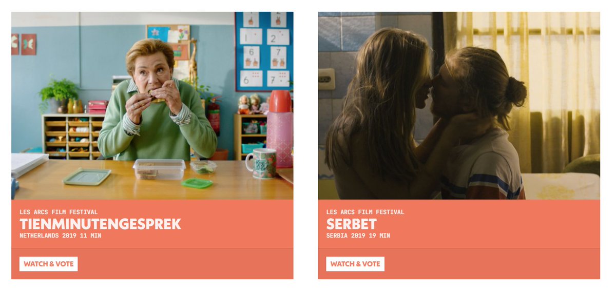festivalsevilla's tweet photo. 👋 ¡Ya puedes ver y votar los dos nuevos cortos que participan en el #MIOB In Shorts Award! Los títulos han sido seleccionados por @lesarcsfilmfest:
🎬 'Tienminutengesprek', de Jamille van Wijngaarden
🎬 'Serbet', de Nikola Stojanovic
Puedes verlos aquí: https://t.co/TjRtTK9WiR https://t.co/LM7abFJ1N8