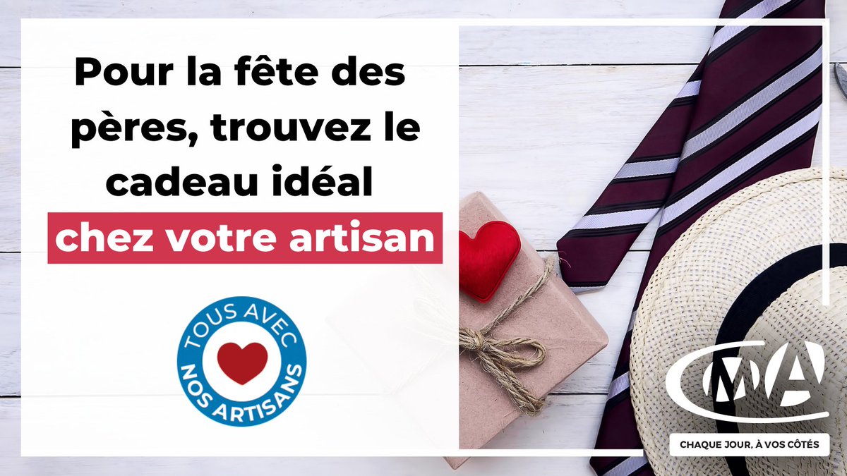 de_metiers's tweet photo. La #FêteDesPères, c’est dimanche. Il y a mille et une manières de faire plaisir avec l'#artisanat : trouvez à coup sûr le cadeau idéal qui saura lui faire plaisir chez votre artisan ! Vous pouvez compter sur plus d’1,7 million entreprises artisanales  #TousAvecNosArtisans https://t.co/HwNpcFrNYY