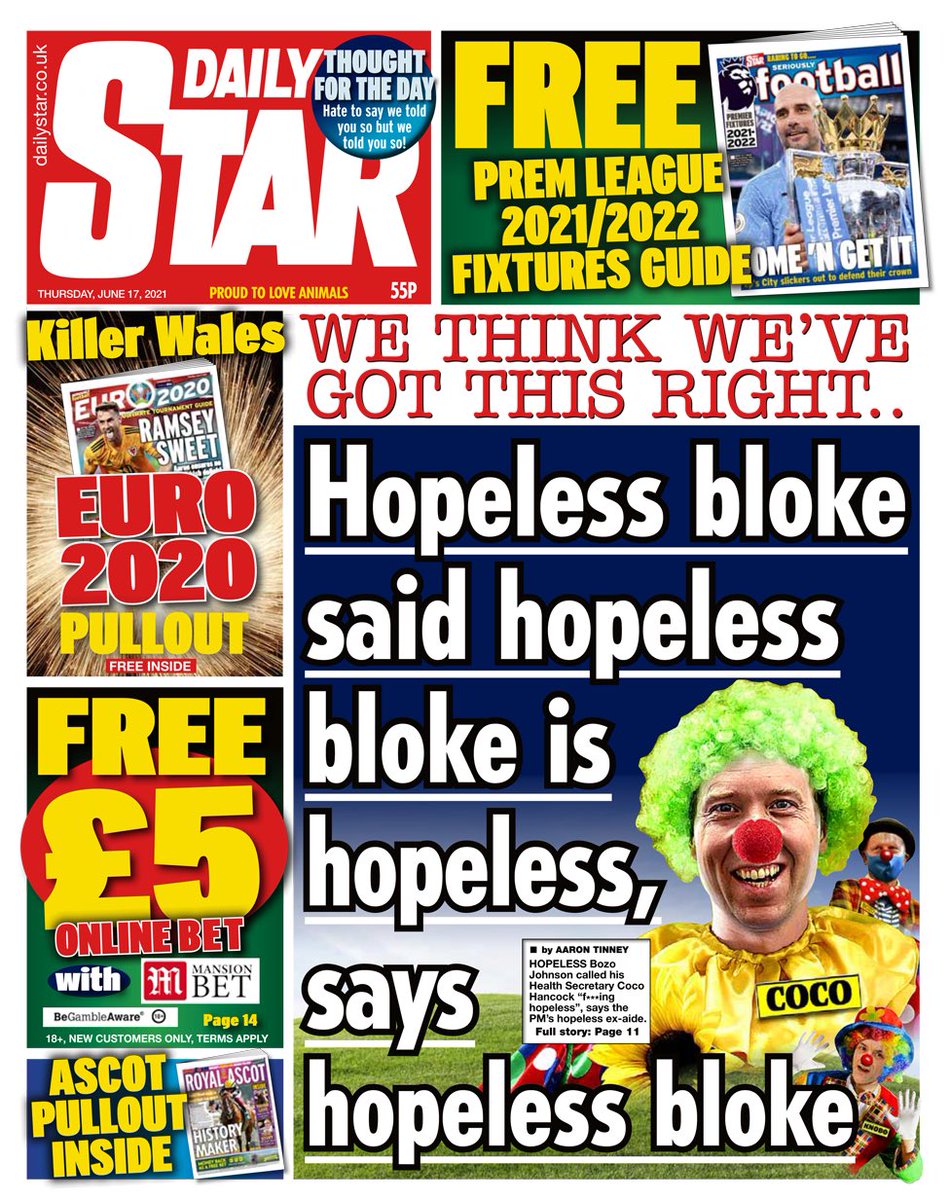 CLIVEYB's tweet photo. One of the small pleasures of the last year or so has been the incisiveness of headlines in the Star: https://t.co/cijBgykrlM