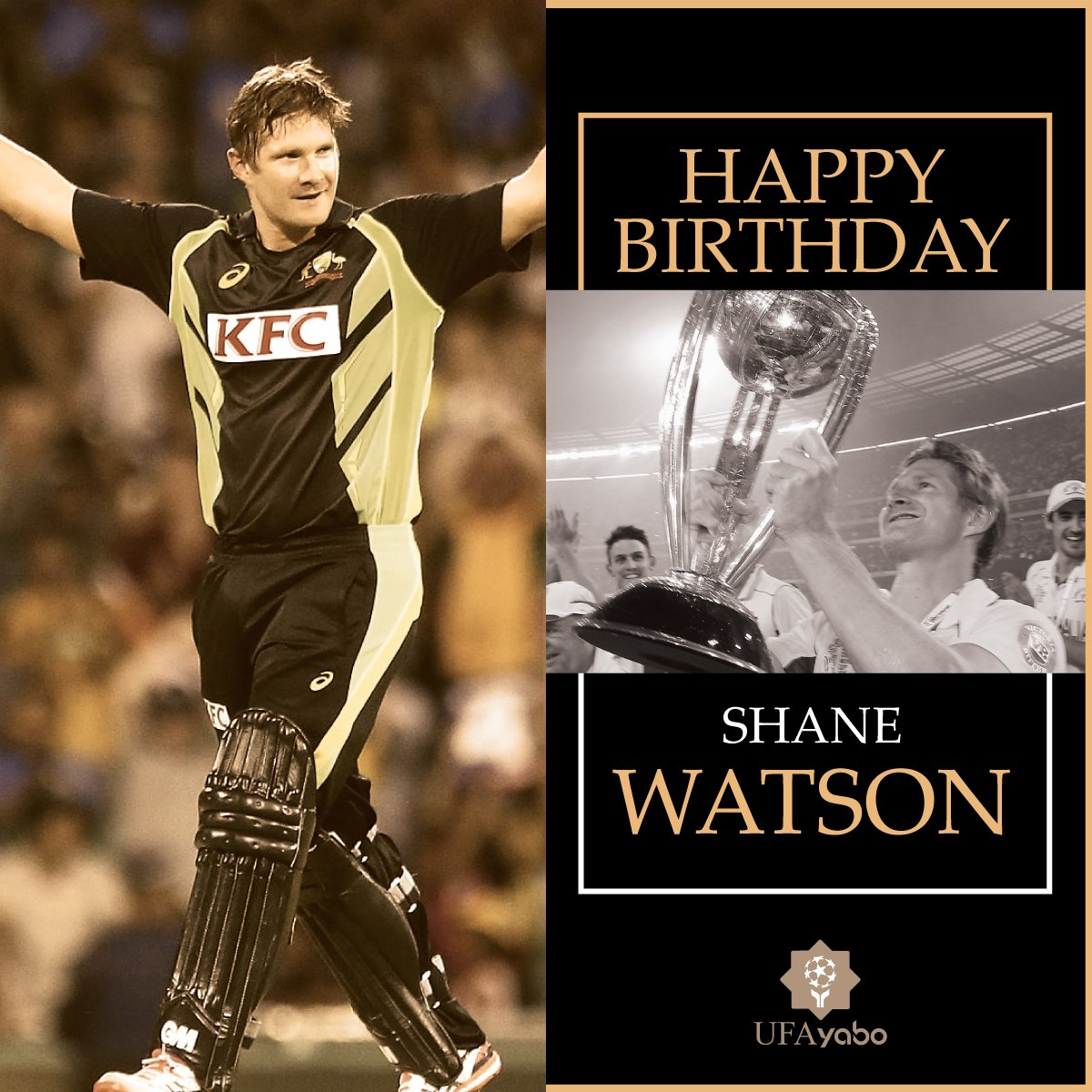 Wishing Shane Watson, a very happy birthday!      