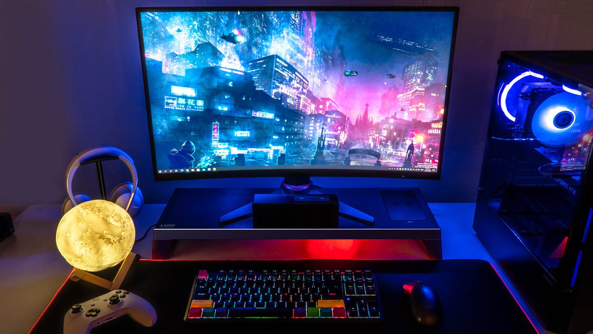 LANQ_Tech's tweet photo. create your own space.😍
#gamingsetup #tablesetup #monitorstand https://t.co/rvS6rc9gYv
