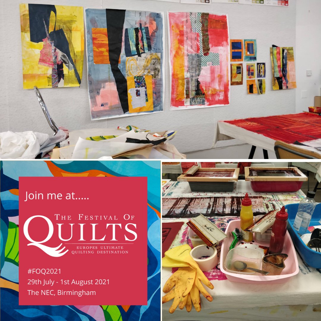 ad_MakeArt's tweet photo. It's been fun to return to Committed to Cloth Studio. A safe place to see familiar and some new faces. Building the portfolio of examples to take to the Festival of Quilts 2021

@committed_to_cloth #committedtocloth #committedtoclothstudio #amandadukeartist #amandaduketextil https://t.co/hsXNEAiNrv