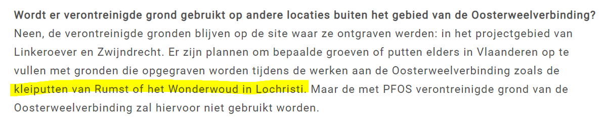 KriePie's tweet photo. Dit is niet nieuws, maar ik hoop dat de #PFOS onderzoekscommissie duidelijkheid schept over de "niet-verontreinigde" #Oosterweel grond die afgevoerd wordt naar o.a. #Lochristi... Welke waarden worden gebruikt om de grond als veilig te beschouwen? Wie kan een getal erop plakken? https://t.co/tFTWie8vJo