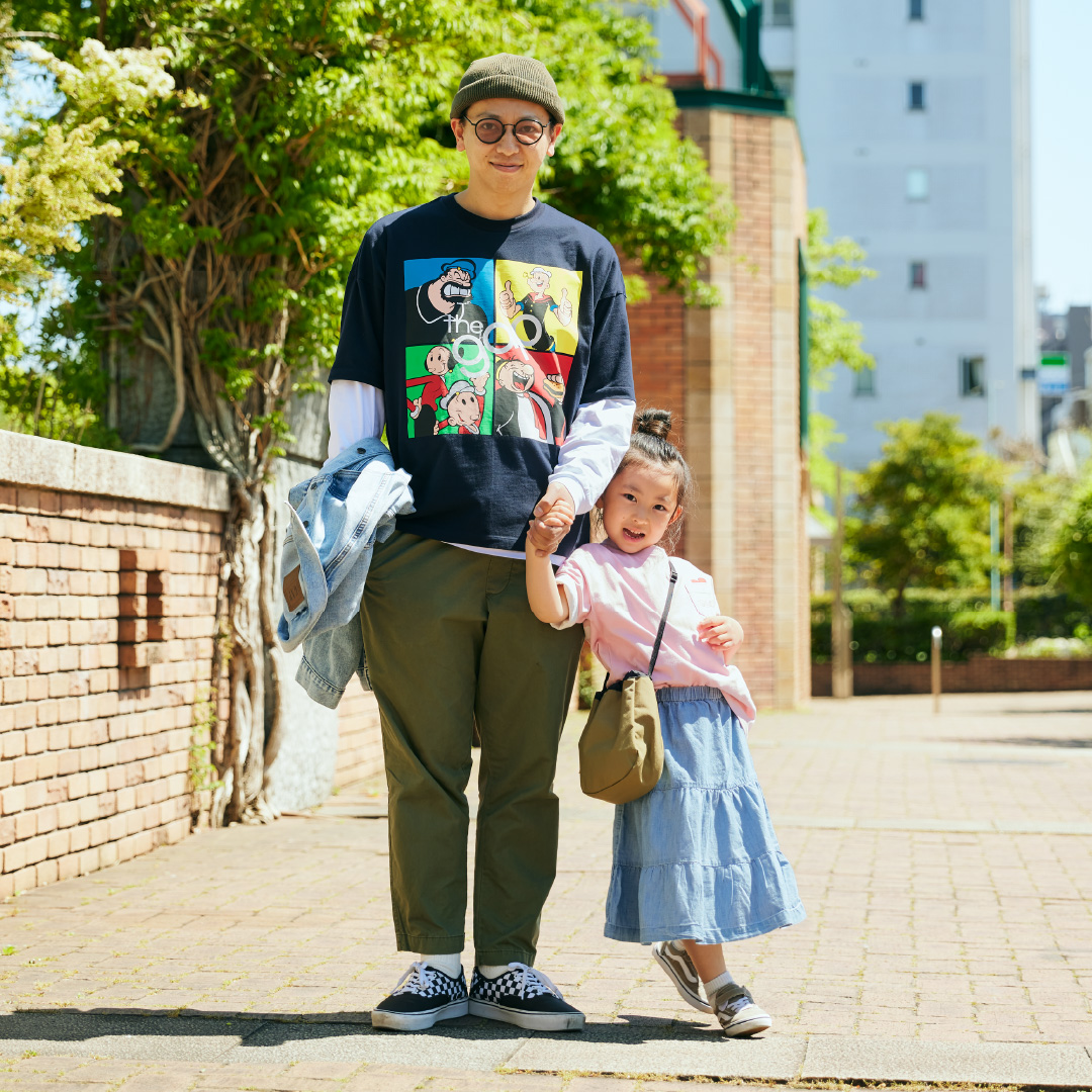 Gapkids Japan Gap Hugmug親子コーデ インフルエンサーとgapスタッフのリアルで参考になる お手本gap親子コーデを紹介 Gapイオンスタイル新百合ヶ丘店 店長 志賀 淳さん ヒナちゃん ポパイtシャツを主役にしたリンクコーデ Tシャツをメインに Gapkids Japan Gap Hugmug親子コーデ インフルエンサーとgapスタッフのリアルで参考になる お手本gap親子コーデを紹介 Gapイオンスタイル新百合ヶ丘店 店長 志賀 淳さん ヒナちゃん ポパイtシャツを主役にしたリンクコーデ Tシャツをメインに