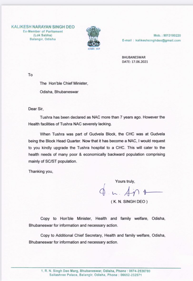 DeoKalikesh's tweet photo. Despite #Tusra becoming a NAC, health services remain deficient in the hospital. Would request @HFWOdisha to consider upgrading the hospital to CHC &amp; post more Drs there. A #COVID19 care centre may kindly be opened @nabadasjsg @CollectorBgr @SecyChief @CMO_Odisha @Naveen_Odisha https://t.co/Rd6LknYAZh