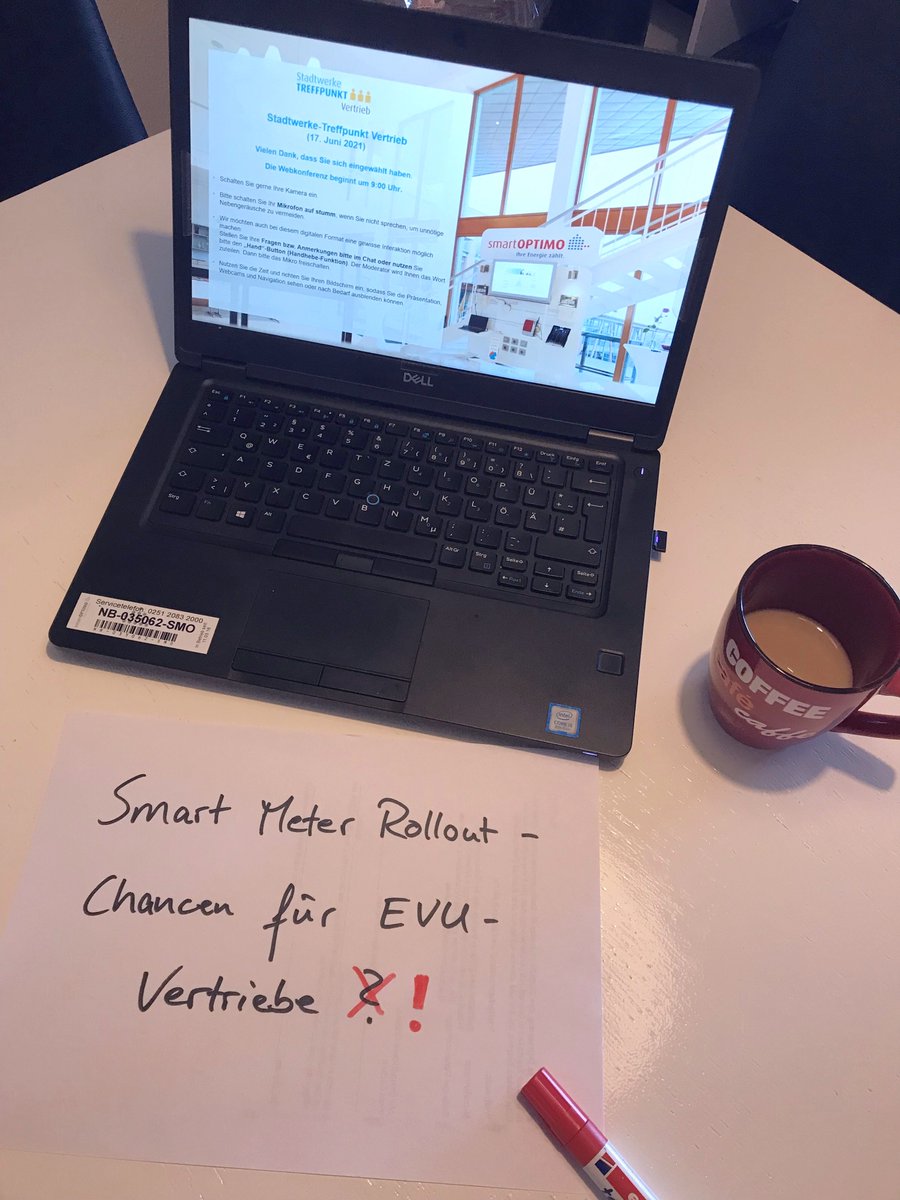 Gleich startet unser Stadtwerke-Treffpunkt #Vertrieb! Heute mit spannenden Infos zu aktuellen Themen aus Recht, Technik &amp; Markt sowie zu Neuem aus dem #Netzwerk. Haben auch Sie Lust, sich auszutauschen? Dann melden Sie sich! Nächster Termin ist der 22.9. Wir freuen uns auf Sie!