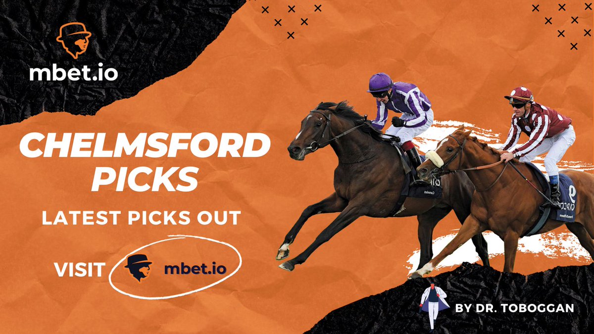 mbet_io's tweet photo. #Chelmsford Racecourse Picks by Dr. Toboggan
Race 07 🔥HOT PICK🔥
BRECCIA (4) ✅
Check out all picks at 👉https://t.co/3URh07xyMB
Sign up at https://t.co/AxGVPev3E0 and get rewarded in #Crypto for your passion.
#UKtips #sportsbet #HorseRacingTips #BTC #dogearmy #freebet https://t.co/H30Fwe90H8