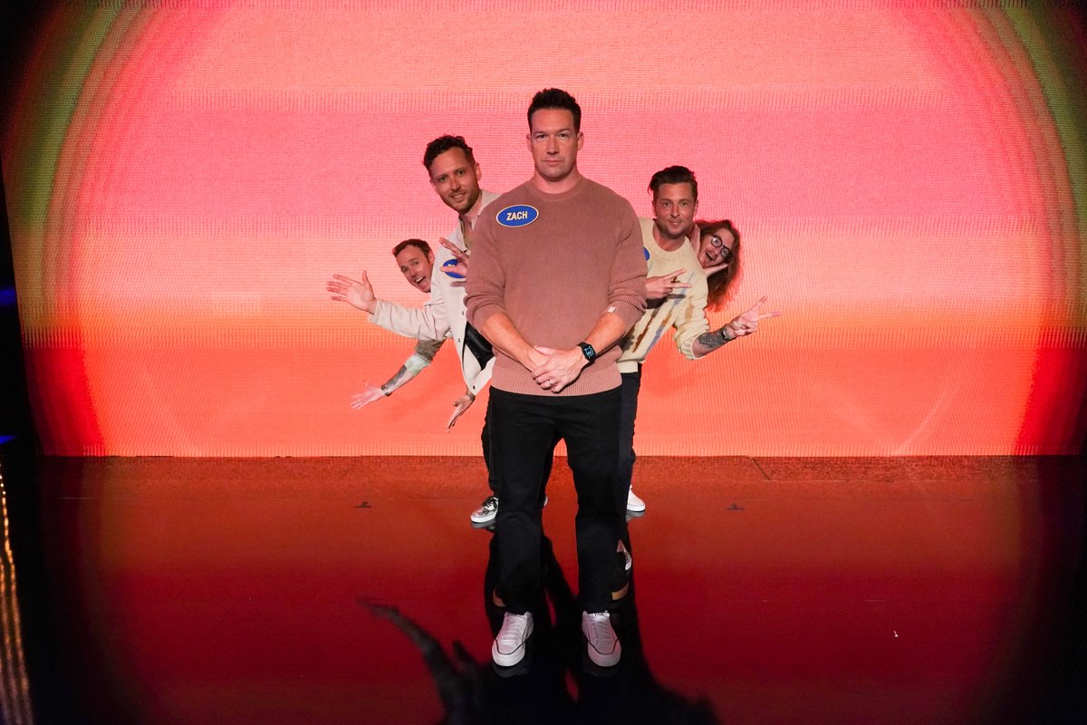 FamilyFeudABC's tweet photo. 🙌 Catch Team @OneRepublic showdown against Team @MayansFX in the second half of Sunday's #CelebrityFamilyFeud. https://t.co/g0kcUCeUBf