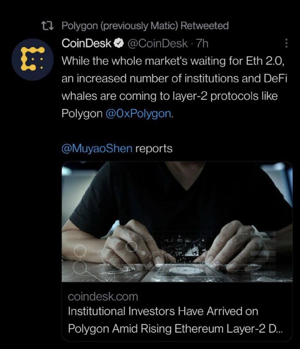 $MATIC 90% Portfolio baby!