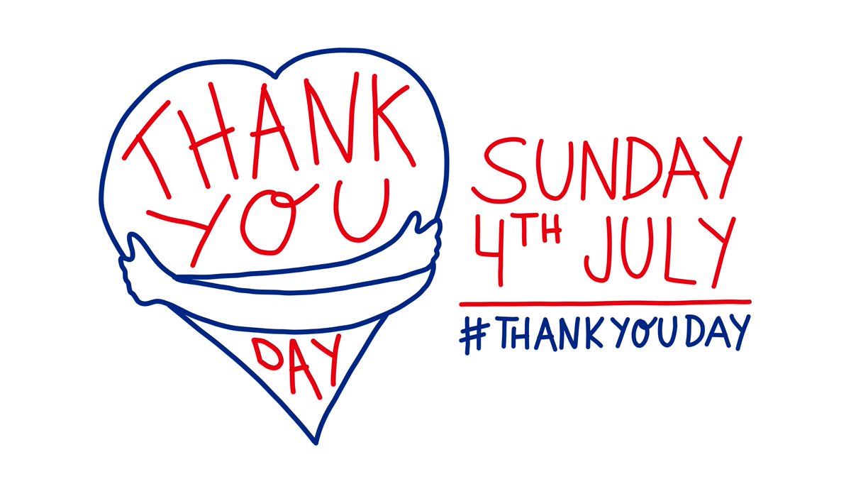 UKCF_tweets's tweet photo. We all have someone to say 'thank you' to this year.
Sunday 4th July is #ThankYouDay, a chance to say thank you to everyone who deserves it, together.π€
Start planning your thanks! π https://t.co/MPivCUzuQq
#communities #rebuildinglocallives https://t.co/IYquN35gDc
