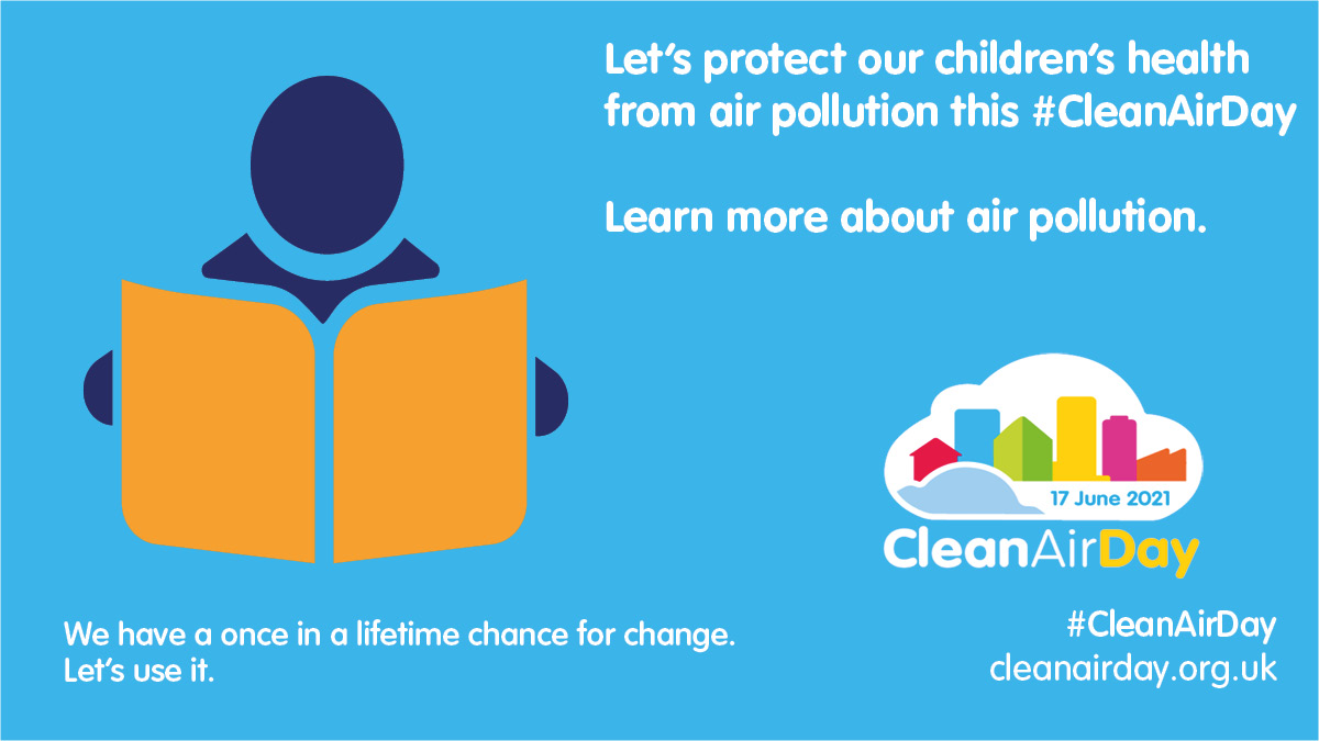 Today is #CleanAirDay and there are many things that we can do to build a clean air future

Head to the #CleanAirHub to check out your clean air score and learn more about air pollution and how you can reduce your footprint 👇

#CEF2021 #WeThePower

cleanairday.org.uk