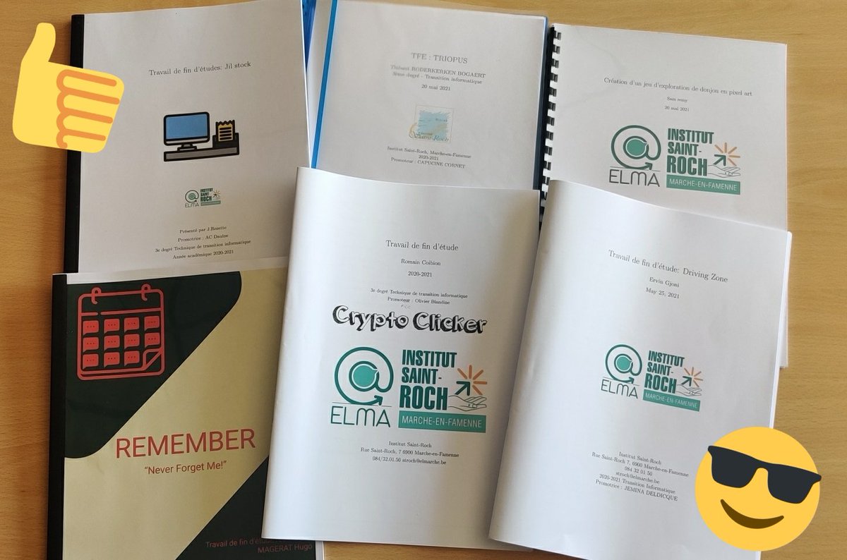 Voici les tant attendus TFE du crû 2020-2021. Merci à eux pour leur travail ! 👨‍💻