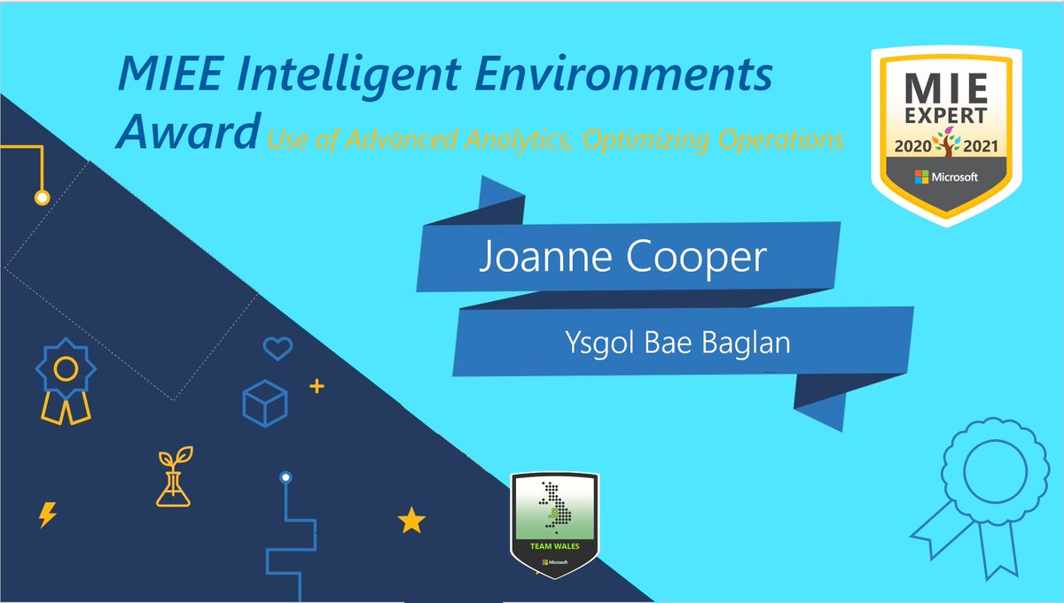 So delighted to been given this MIE Award by #TeamMIEEWales - thank you so much :) Thanks to 
<a href="/Lanny_Watkins/">Paul 'Lanny' Watkins FRSA</a> <a href="/kellie_digital/">Kellie Goodall</a> <a href="/JulFletch/">Julie Fletcher</a> for considering me. Congratulations to all the other MIEE winners :)