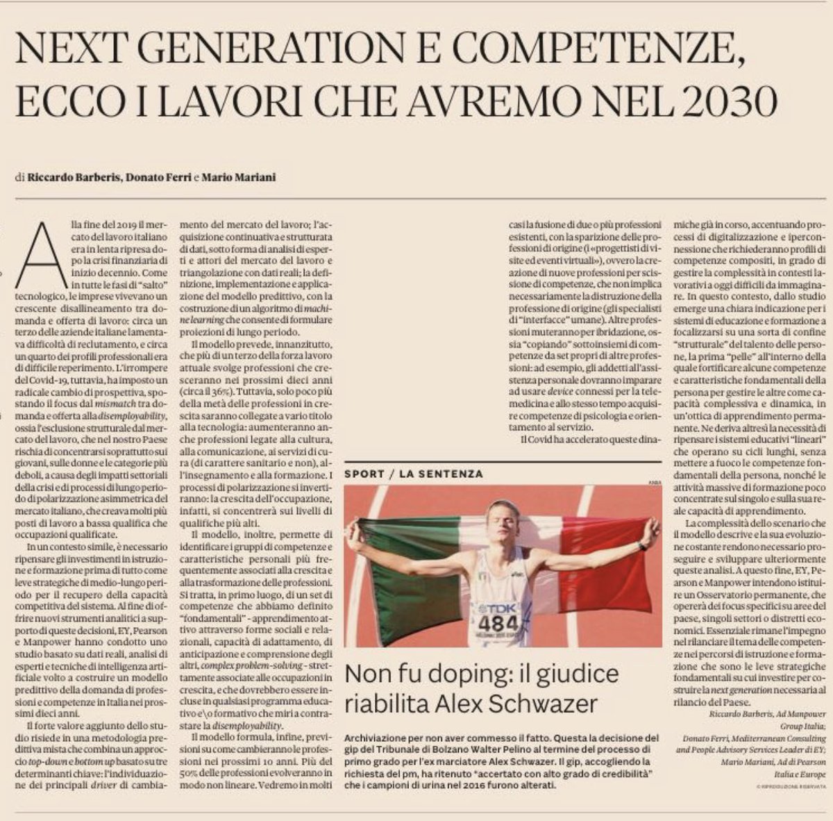 I PNRR presentati dai più importanti paesi europei presentano alcune comuni tracce di futuro: Ne parlo oggi su <a href="/sole24ore/">IlSole24ORE</a>