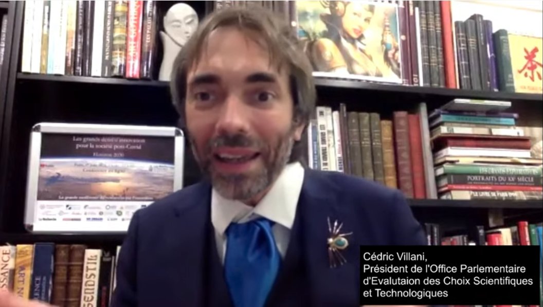 PierreMetivier's tweet photo. Tirer les leçons de la pandémie. Extraordinaire réactivité de la science pour trouver un vaccin et en même temps défiance d'un cetain public. Cédric Villani @VillaniCedric @OPECST_
 #DefisInnovation #innovation https://t.co/FhlhSSpEii