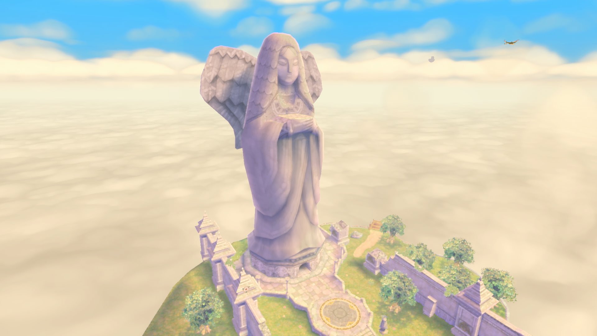 Nintendo nos recuerda las estatuas de la Diosa de Zelda Skyward Sword
