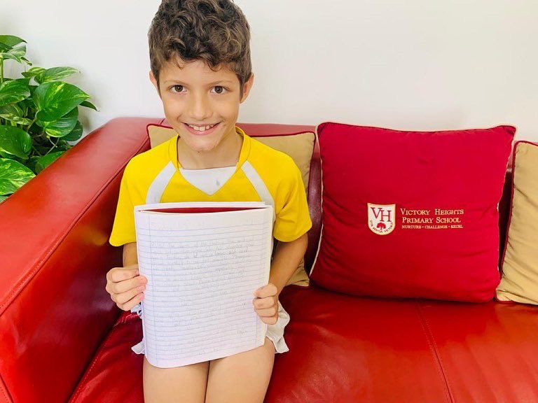 VHPrimary's tweet photo. Ethan shared his writing with Ms Sasha thIs morning. Ruby joined in the discussion as it was a powerful piece set in apartheid South Africa. This wise duo had a lot to say on the subject. We are so proud of our childrens' articulation of opinions.
#VHPS #vhpsthelittlethings https://t.co/JtyKlzKmbf