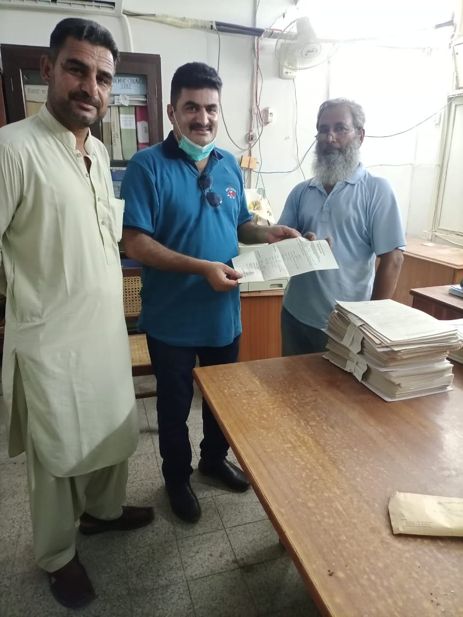 Member of PPP Qaisar Abbas submitted nomination papers for officers election syndicate member in university of karachi