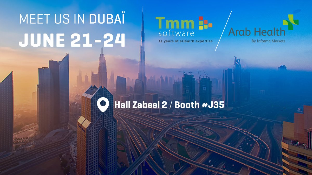 Let's discuss YOUR challenges: remote medical monitoring, patient’s comfort, innovation, artificial intelligence, social networking… at @Arab_Health 
Meet us Hall Zabeel 2 Booth J35
#ArabHealth2021 #MedTech #healthcare