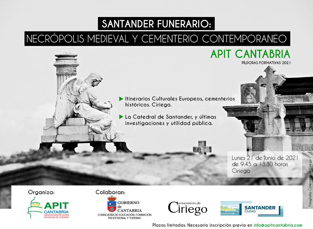 ApitCantabria's tweet image. Desde APIT Cantabria invitamos a los guías que quieran asistir. 
Debido a la limitación de plazas es necesario INSCRIPCIÓN PREVIA mediante correo a:
info@apitcantabria.com

#mejorconguía 

#pildorasformativas 
#apitcantabria