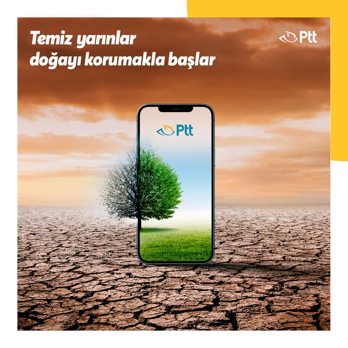 PTTKurumsal's tweet photo. Hizmetlerimizle yeşili ve doğayı korumak için de mücadele ediyor, dünyamıza sahip çıkıyoruz. Sürdürülebilir, temiz yarınlar için hep birlikte el ele verelim!

#PTT https://t.co/i5vlwzbhtS