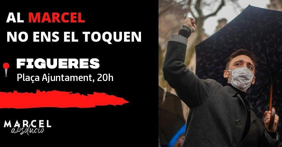 laforja_ccgg's tweet photo. Volen empresonar el nostre company @marcelabsolucio 

El jovent continuem dempeus fins la victòria!

Avui a les 20h a Figueres!! https://t.co/JwGbbodBIh