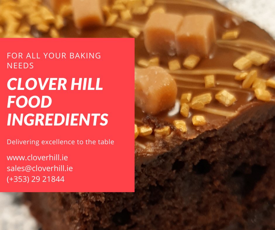 Delivering excellent quality baking products to our customers. For all your baking needs please contact Clover Hill Food Ingredients Ltd., a BRC food safety certified Irish company.
#foodingredients #bakery #baked #baker #bakedgoods #bakers #cakedecorating #cakeart #food #retail